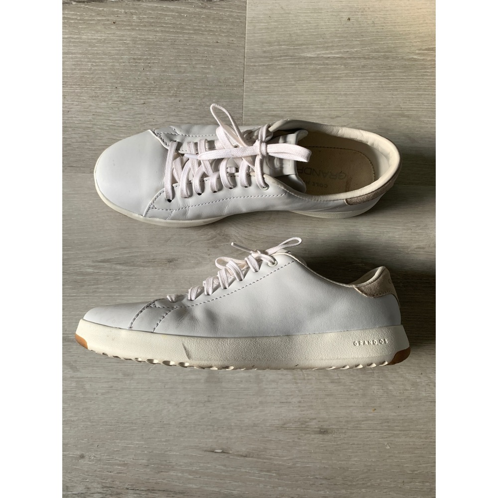 Cole Haan GrandPro Rally Court Sneakers White Leather Low Top Trainers 8.5